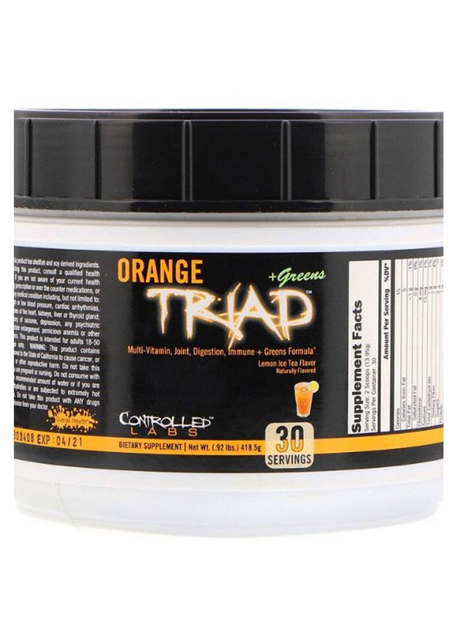 controlled labs Lemon Ice Tea Flavour Orange Triad Plus Greens - Image 1