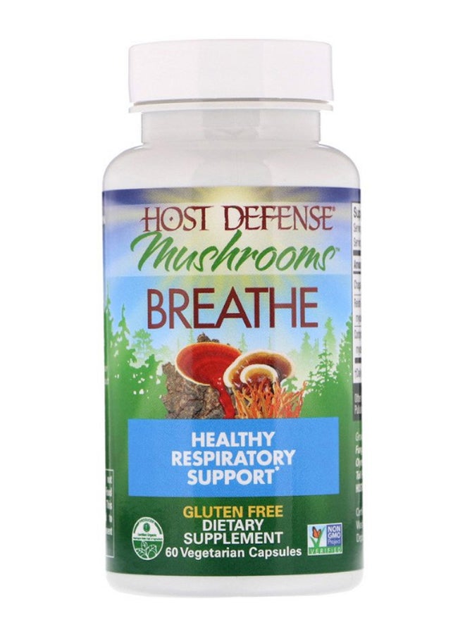 Fungi Perfecti - Host Defense Mushrooms Breathe Healthy Respiratory Support - 60 Capsules - Image 1