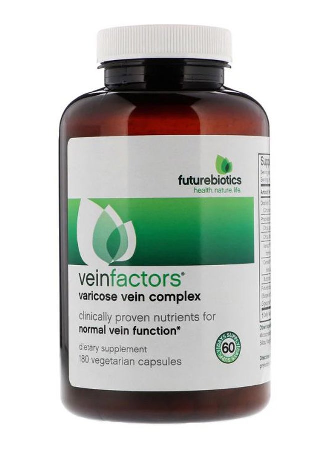 VeinFactors Varicose Vein Complex - 180 Vegetarian Capsules - v1586620944/N36669966A_1