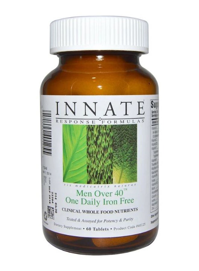 Innate Response Formulas Iron Free Men Over 40 One Daily - 60 Tablets  - Image 1