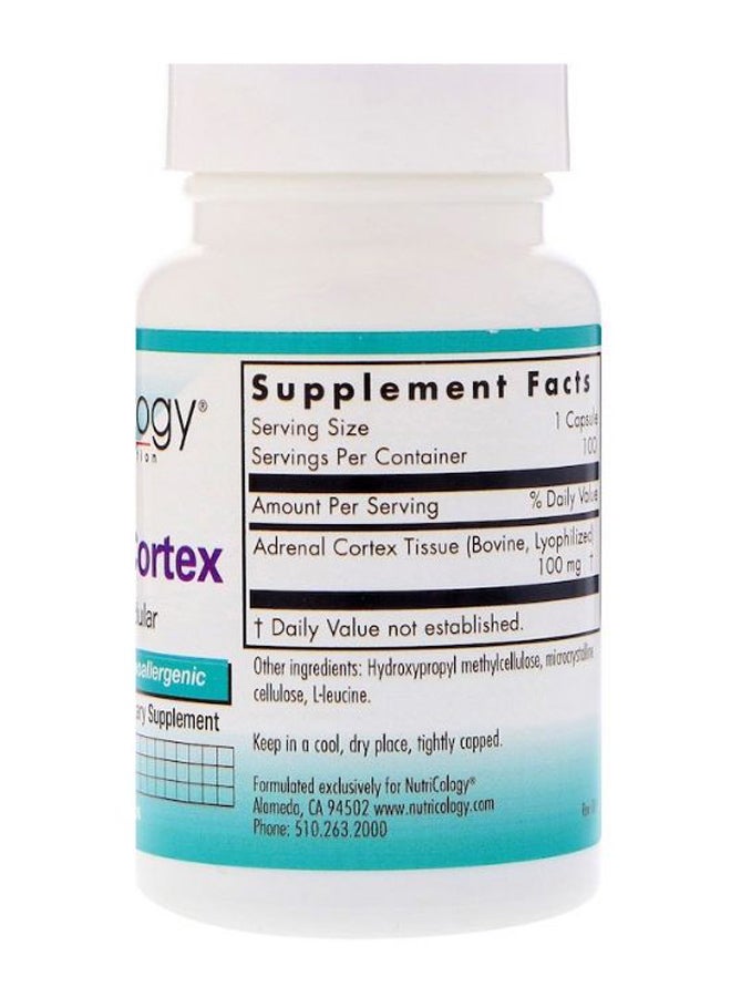 نوتريكولوجي مكمل غذائي طبيعي للغدة من أدرينال كورتيكس - 100 كبسولة - Image 2