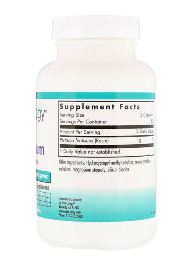 Nutricology - Mastic Gum Dietary Supplement - 120 Capsules - Image 1