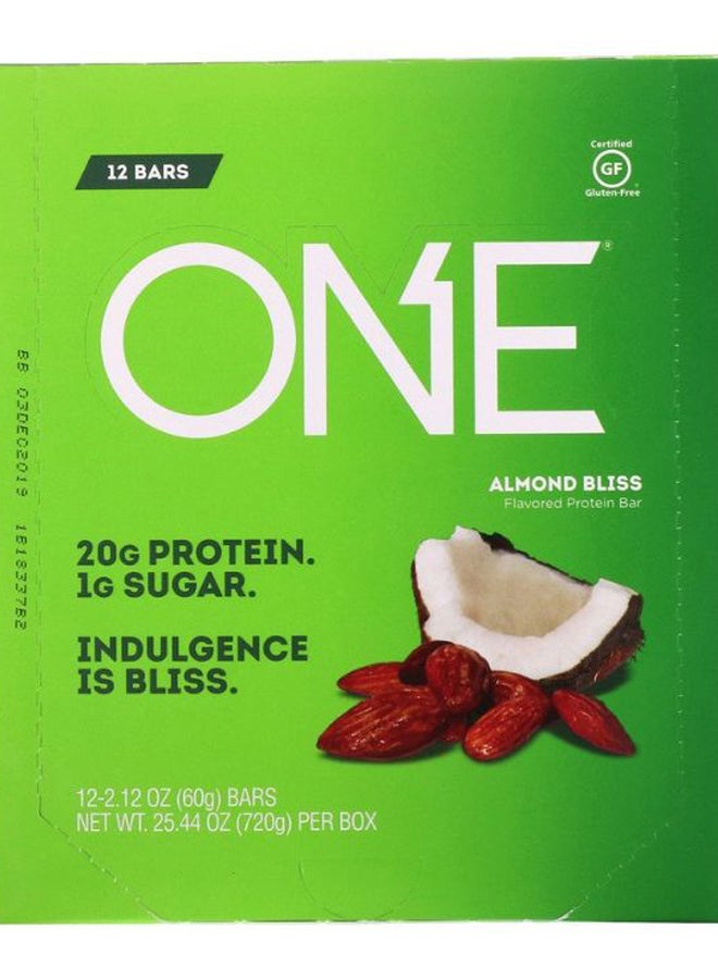 ONE BRANDS - Pack Of 12 One Bar Almond Bliss Flavour - Image 1