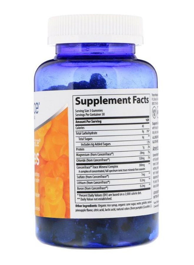 Trace Minerals Research Concen Trace Natural Pineapple Dietary Supplement - 90 Gummies  - Image 2