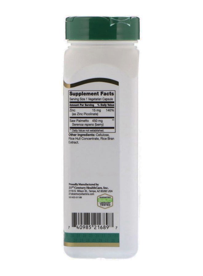 21st Century Saw Palmetto - 200 Vegetarian Capsules - Image 2
