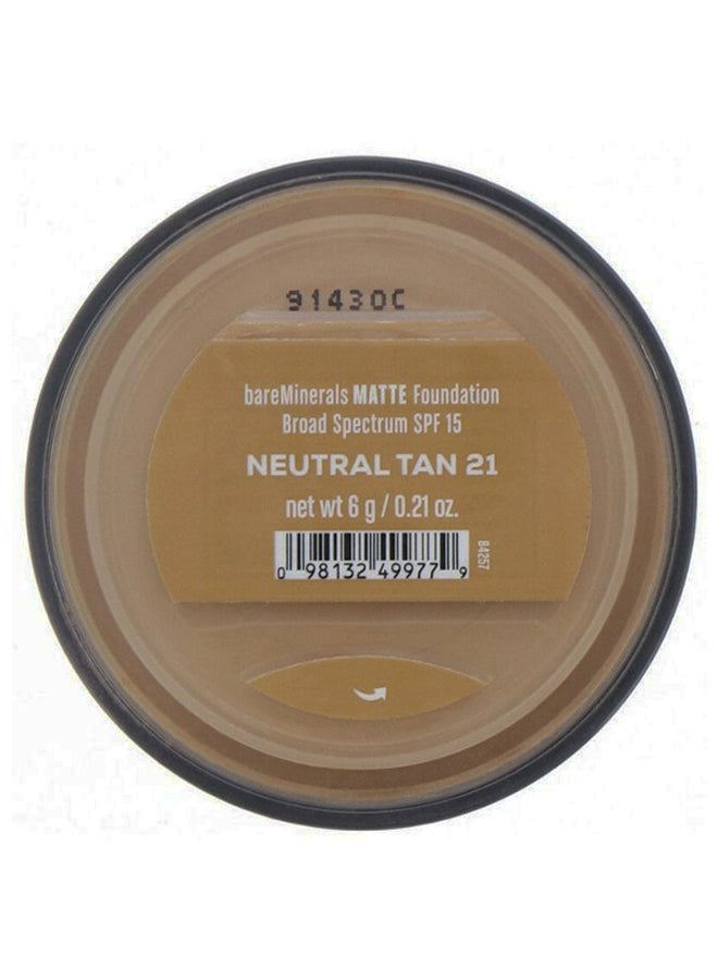 bareMinerals Matte Foundation 21 Neutral Tan - Image 2