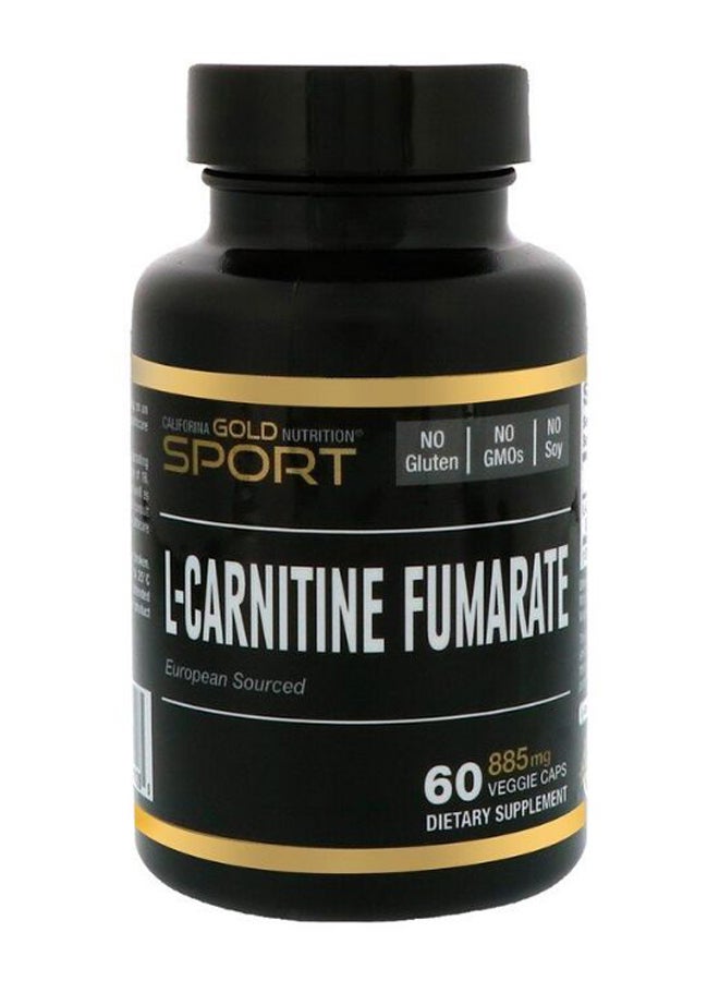 California Gold Nutrition - L-Carnitine Fumarate European Sourced Alfasigma - 60 Veggie Caps - Image 1