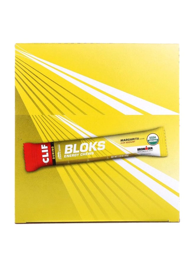 Clif Bar Pack Of 18 Margarita 3X Sodium Flavour Shot Bloks Energy Chews - Image 2