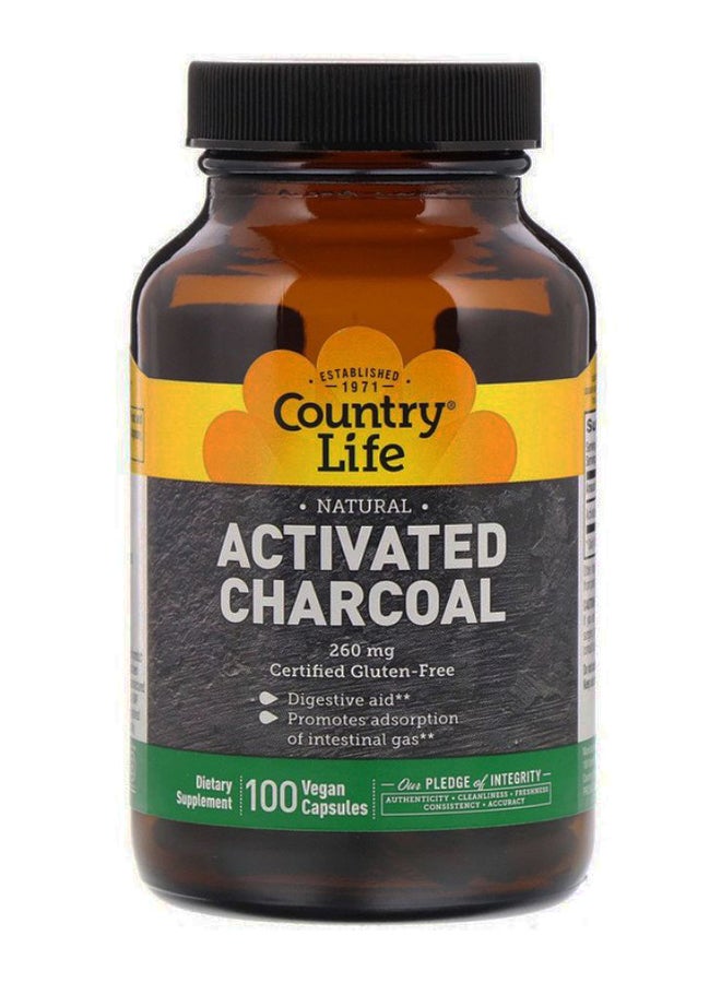 Activated Charcoal - 100 Capsules
