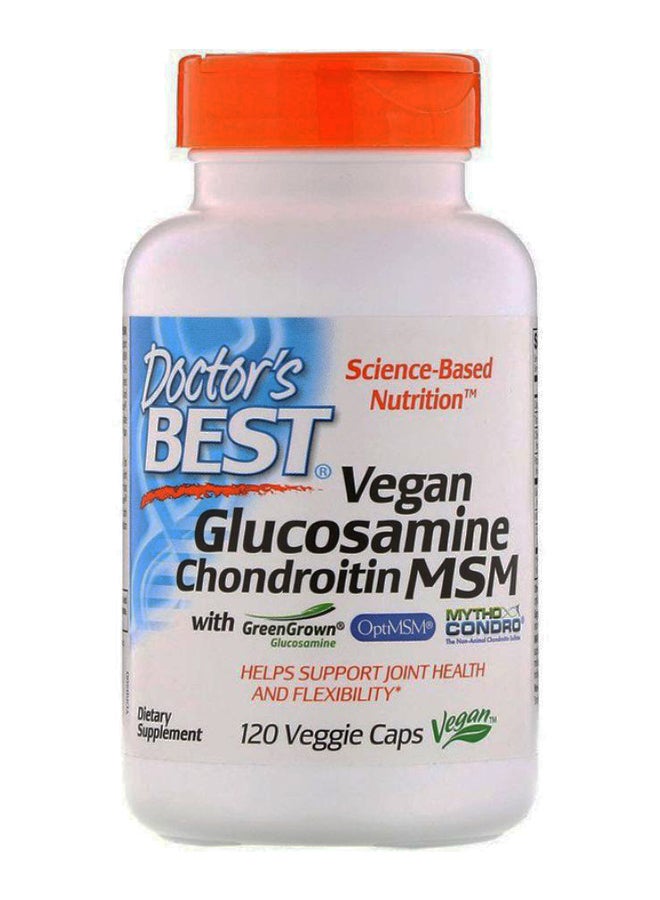 Vegan Glucosamine Chondroitin MSM Support Joint - 120 Capsules