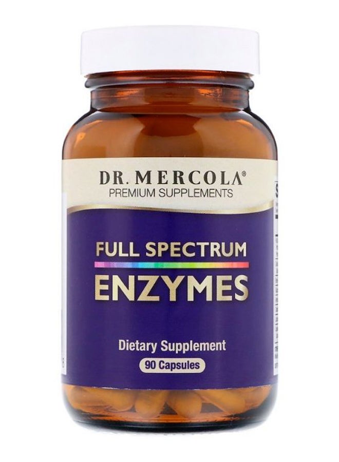 Dr. Mercola Full Spectrum Enzymes Dietary Supplement - 90 Capsules  - Image 1