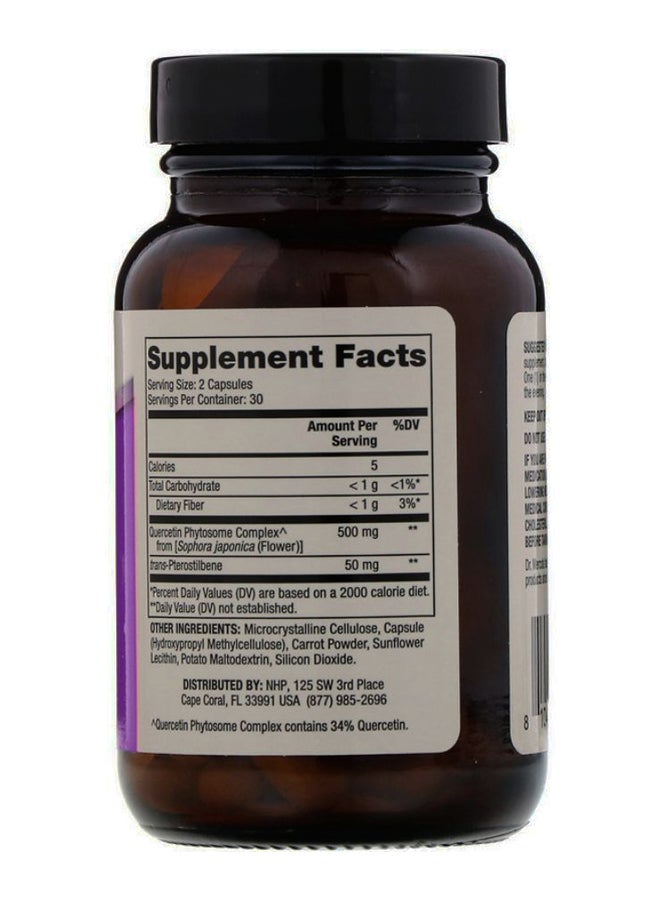 Dr. Mercola - Quercetin And Pterostilbene Advanced - 60 Capsules - Image 1