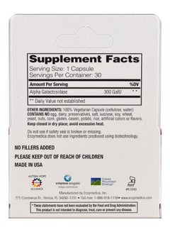 ENZYMEDICA Bean Assist Supplement - 30 Capsules  - Image 2