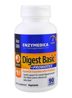 ENZYMEDICA Digest Basic Plus Probiotics - 90 Capsules  - Image 1