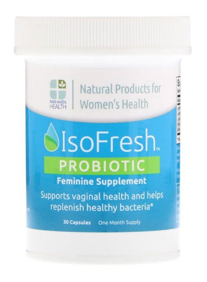 fairhaven health IsoFresh Probiotic Feminine Supplement - 30 Capsules  - Image 1