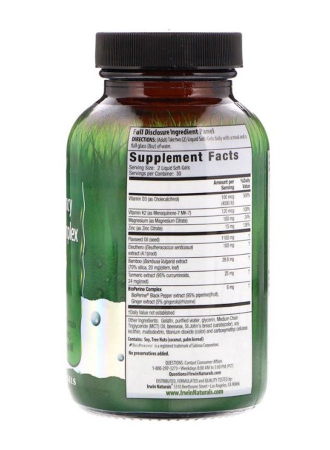 Irwin Naturals High Potency D3 And K2 Complex - 60 Liquid Softgels  - Image 2