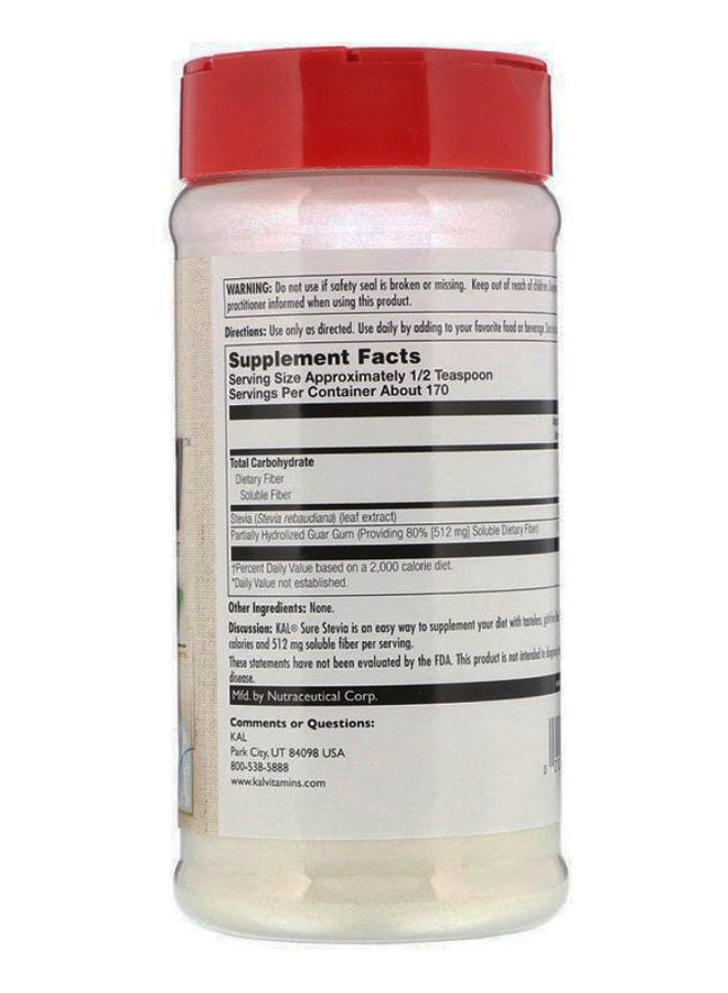 KAL - Sure Stevia Plus Fiber Supplement - Image 1