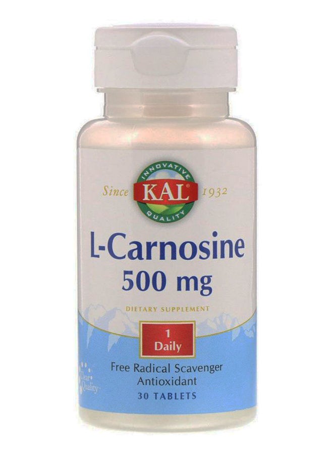 KAL L-Carnosine Radical Scavenger Antioxidant - 30 Tablets - Image 1