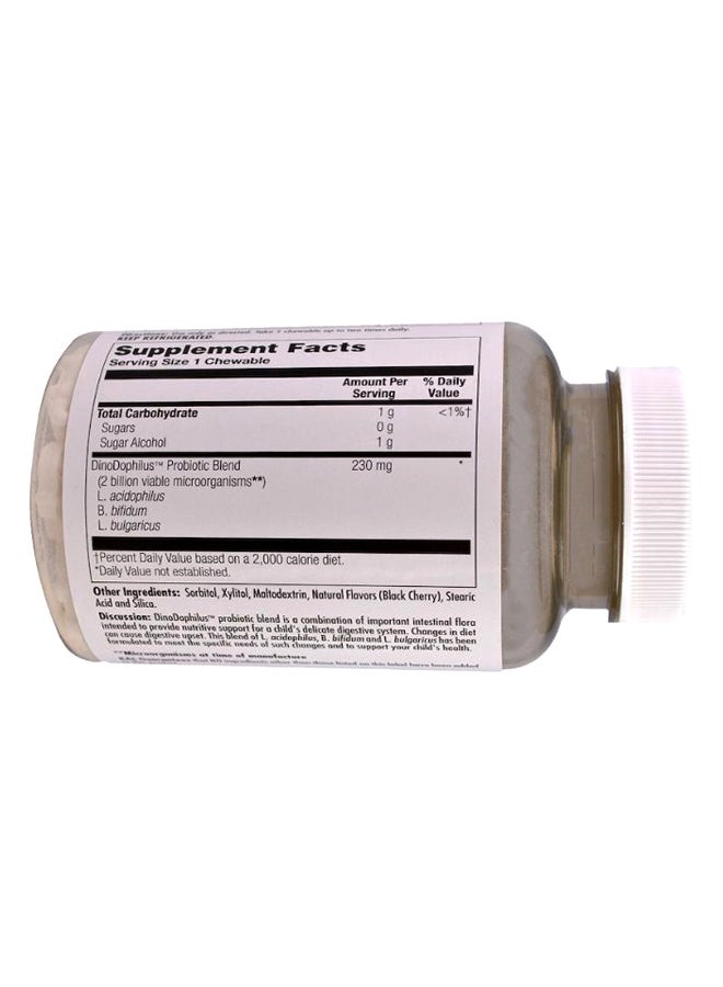 KAL Black Cherry Dino-Dophilus Probiotic 2 Billion - 60 Chewables - Image 2