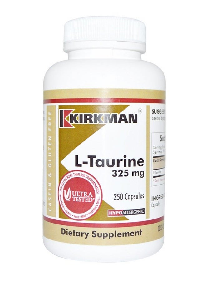 معامل كيركمان مكمل غذائي إل-تورين بالأحماض الأمينية المضادة للحساسية - 250 كبسولة - Image 1