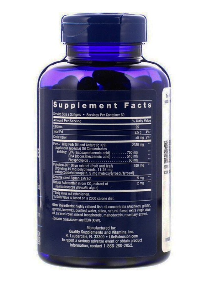 Life Extension Super Omega-3 Plus - 120 Softgels - Image 2