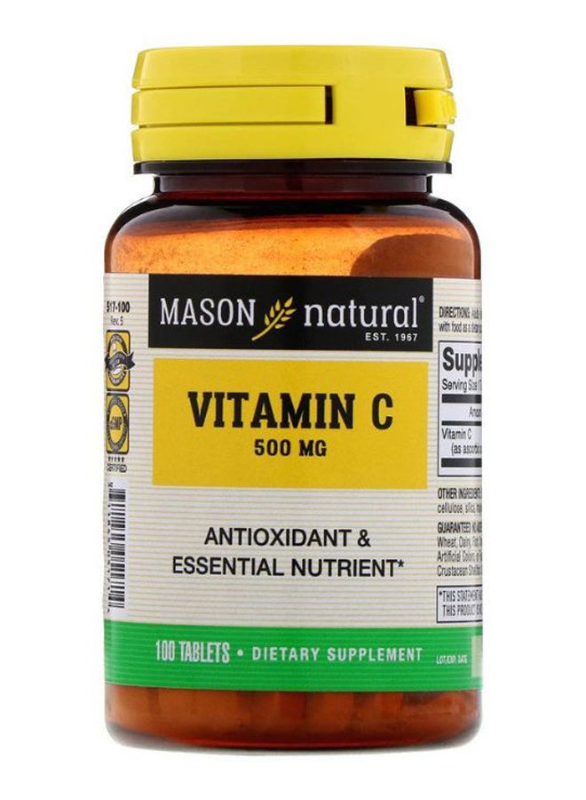 Mason Natural Vitamin C Dietary Supplement - 100 Tablets - Image 1