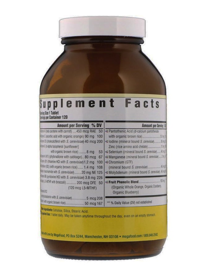 ميغافود مكملٌ غذائيّ يوميّ متعدد الفيتامينات للرجال فوق 55 -يحتوي  120 قرص . - Image 2