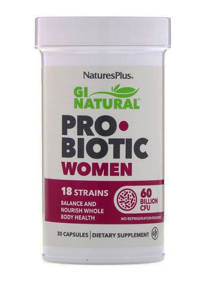 ناتشرز بلاس مكمل غذائي جي آي ناتشورال بالبروبيوتيك - 30 كبسولة - Image 1