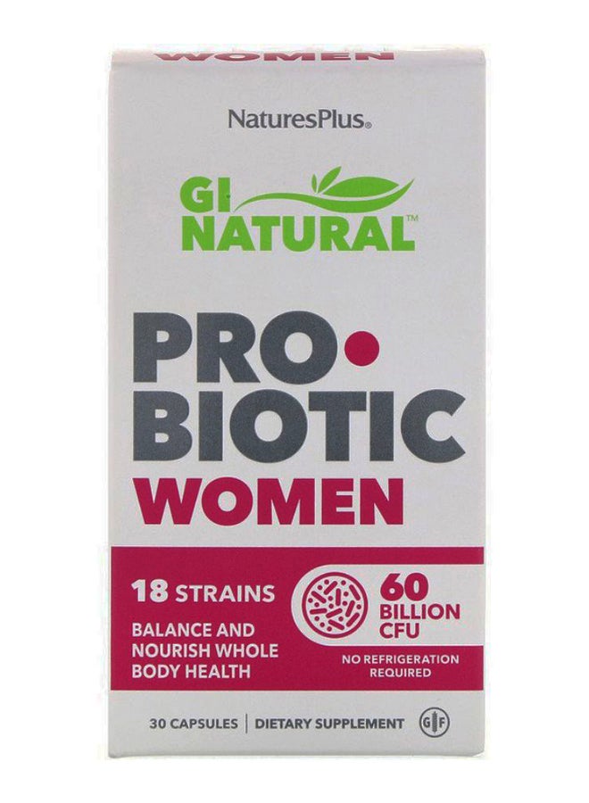 ناتشرز بلاس مكمل غذائي جي آي ناتشورال بالبروبيوتيك - 30 كبسولة - Image 2