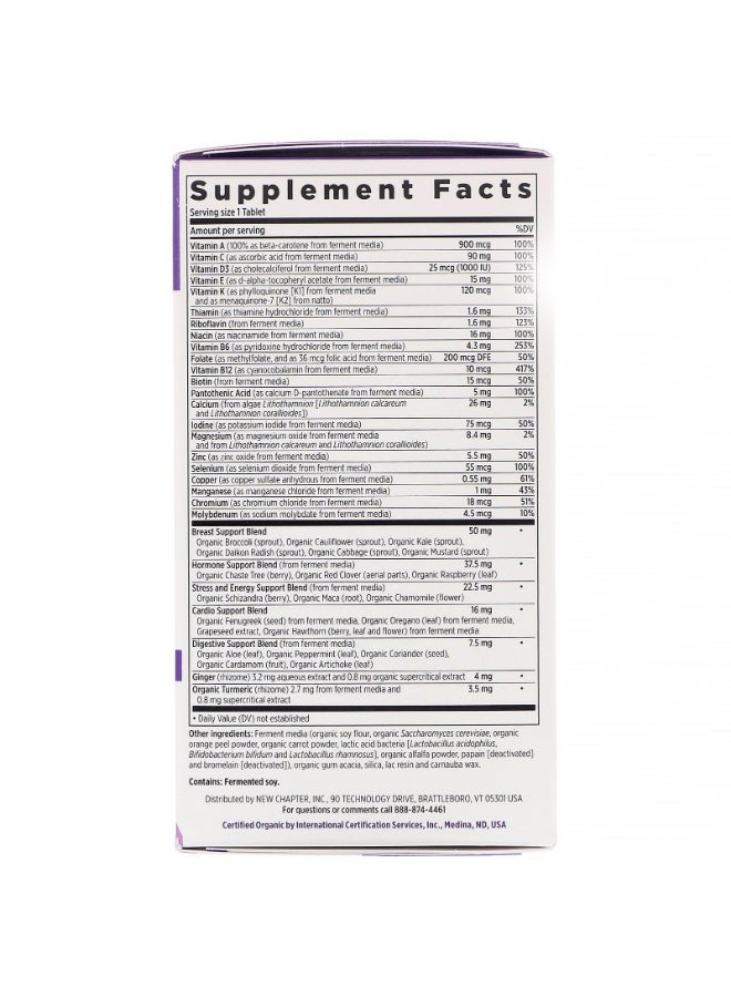 New Chapter 40 Plus Every Woman's One Daily Multivitamin - 48 Tablets  - Image 2
