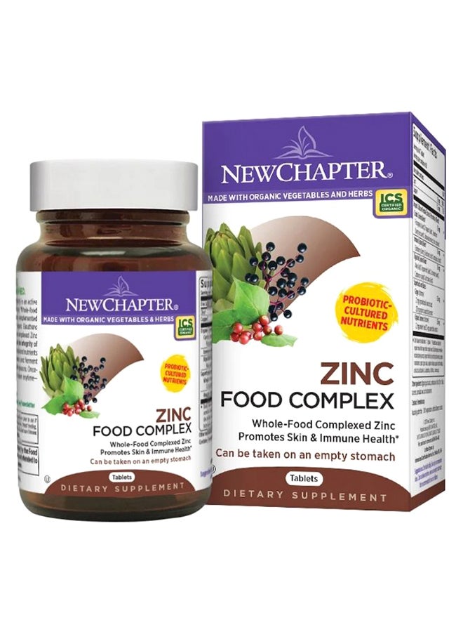 New Chapter Zinc Food Complex - 60 Tablets - Image 1