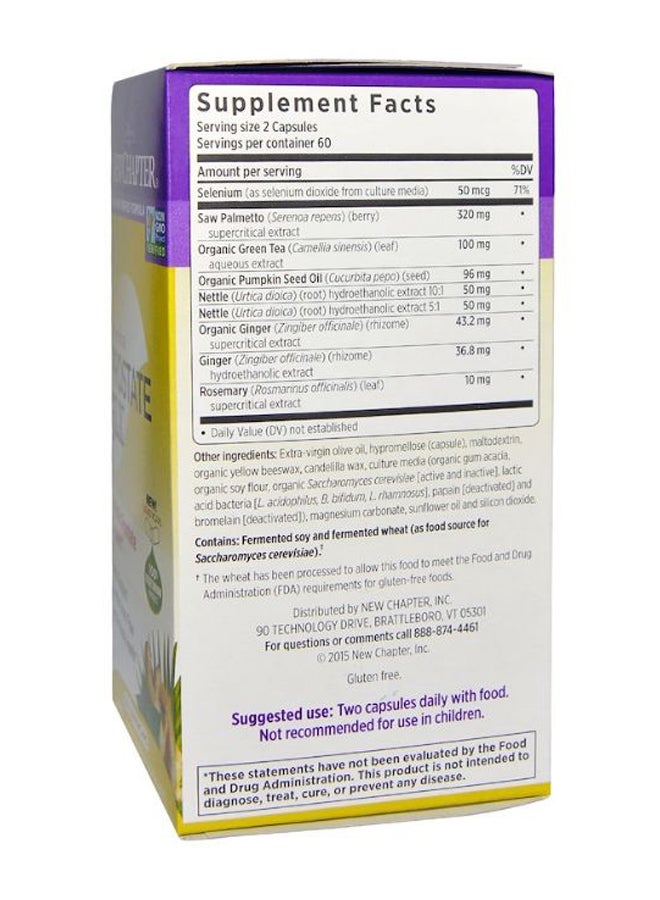 نيو تشابتر مكمل غذائي 5LX للدعم الشامل للبروستاتا - 120 كبسولة نباتية سائلة - Image 2