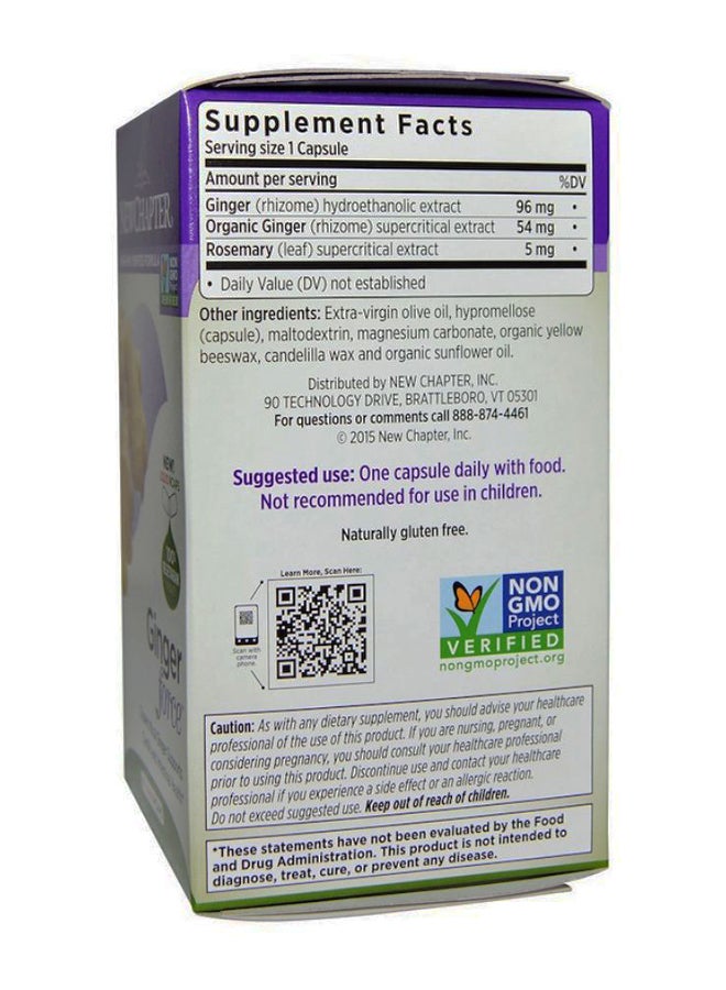 نيو تشابتر كبسولات جينجر فورس - عدد 60 كبسولة نباتية - Image 2