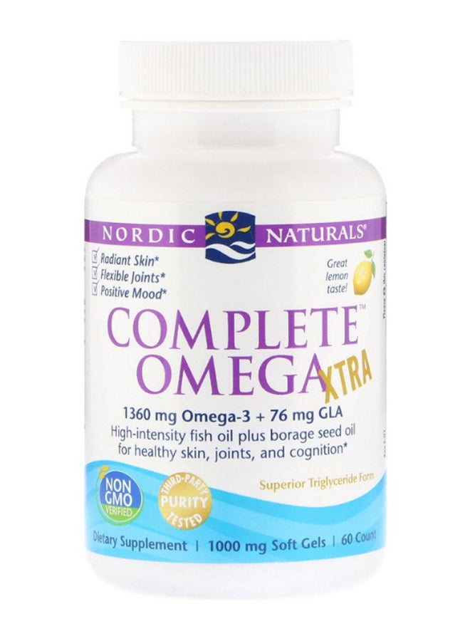 NORDIC NATURALS Complete Omega 3 Lemon Dietary Supplement - 60 Softgels  - Image 1