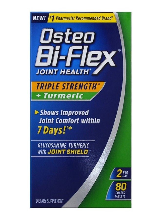 Osteo Bi-Flex Joint Health Triple Strength Turmeric - 80 Coated Tablets  - Image 1