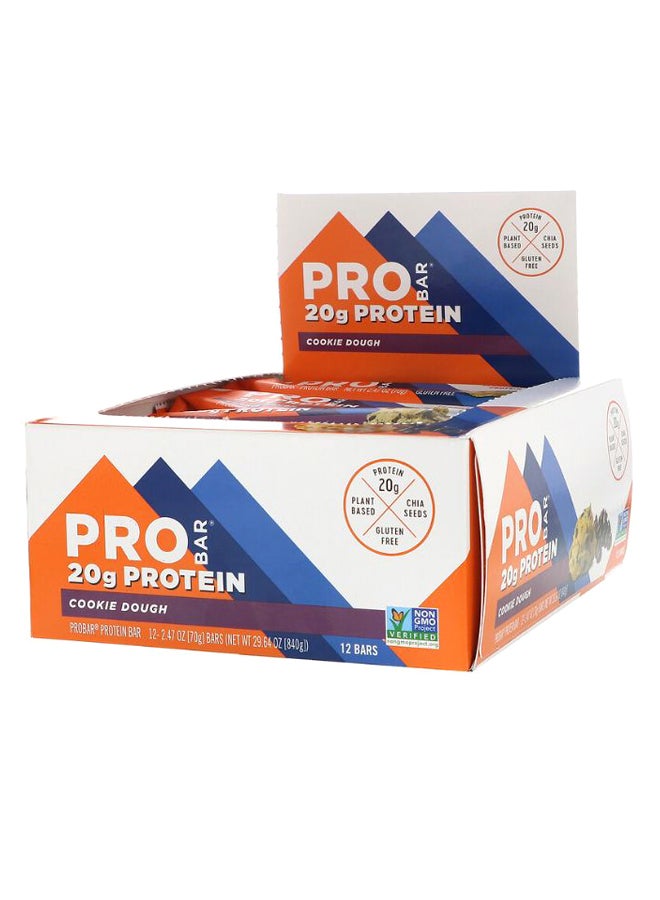 مجموعة ألواح بروتين من عجينة الكوكيز - عدد 12 لوحاً