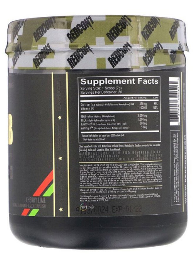 REDCON1 MOAB Muscle Builder Pre-Workout - Cherry Lime - 210 g - Image 2