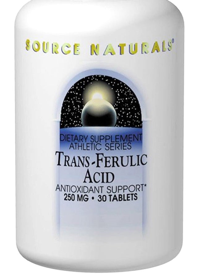 Source Naturals Trans-Ferulic Acid Antioxidant - 30 Tablets - Image 2