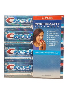 Crest Pack Of 4 Pro-Health Advanced Deep Cleaning Toothpaste White 