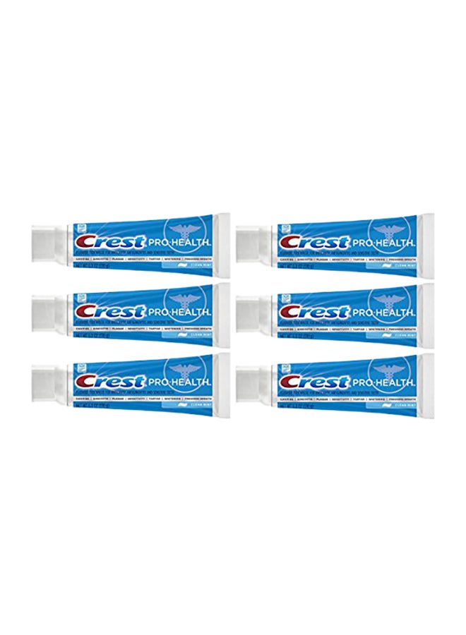 Crest Pack Of 6 Pro-Health Toothpaste Clean Mint White - Image 1