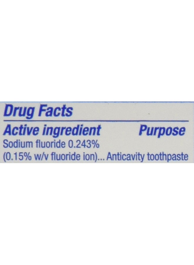كرست عبوة معجون أسنان مكافح للتسوس بخلاصة الفلوريد ونكهة سباركل فن للأطفال من 4 قطع أبيض - Image 2