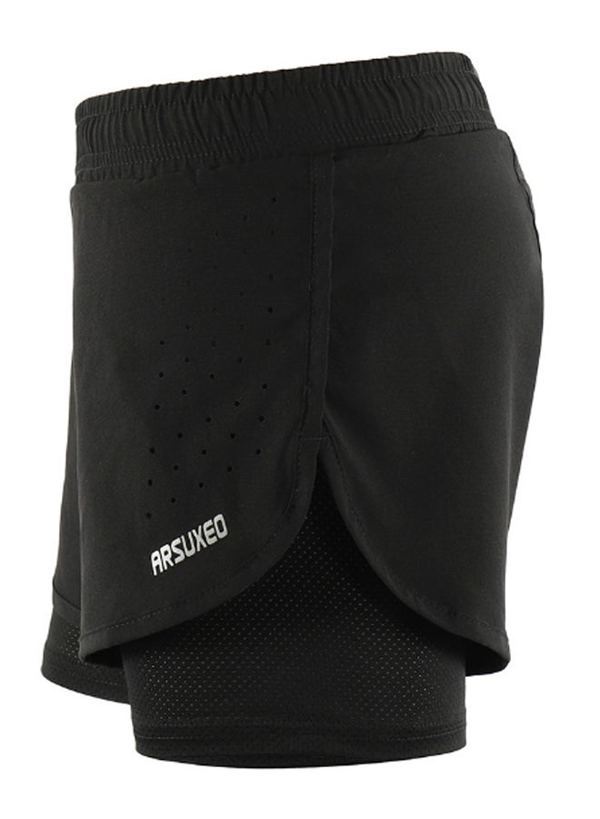 Generic 2-In-1 Quick Drying Breathable Active Running Shorts XL  - Image 2