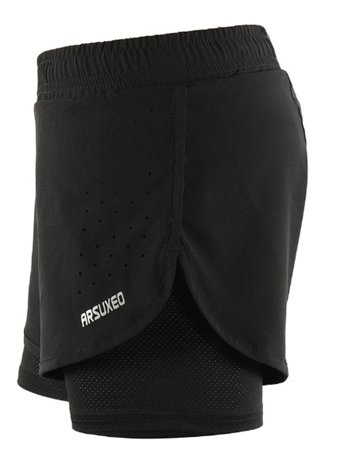 Generic 2-In-1 Quick Drying Breathable Active Running Shorts M  - Image 2