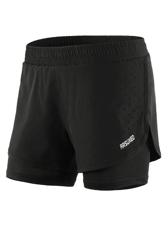 Generic 2-In-1 Quick Drying Breathable Active Running Shorts L  - Image 1