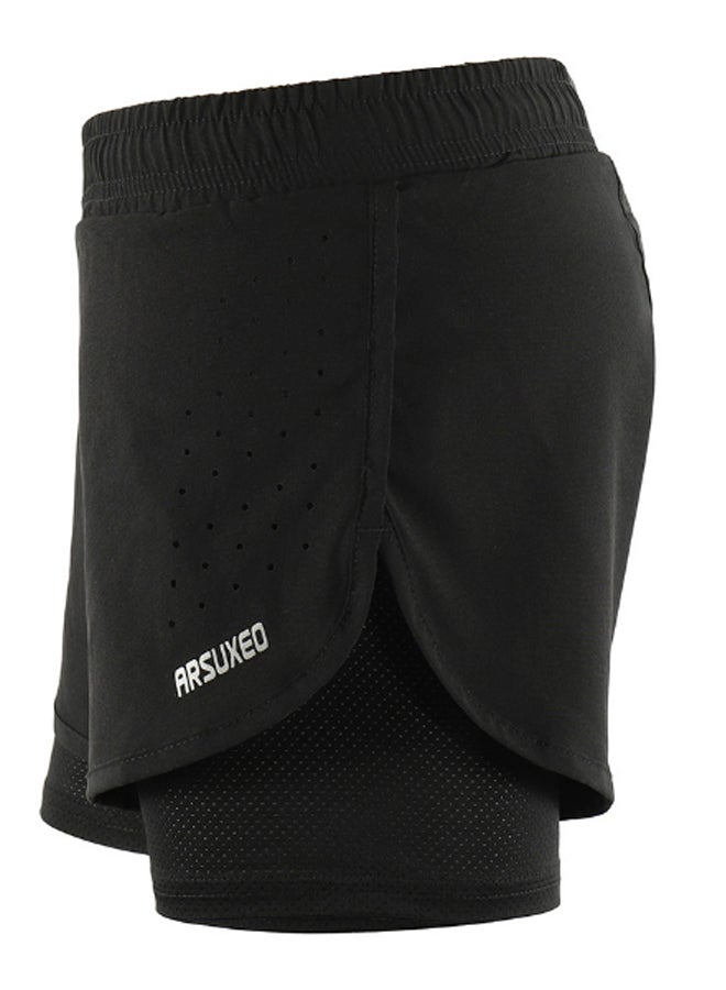 Generic 2-In-1 Quick Drying Breathable Active Running Shorts L  - Image 2