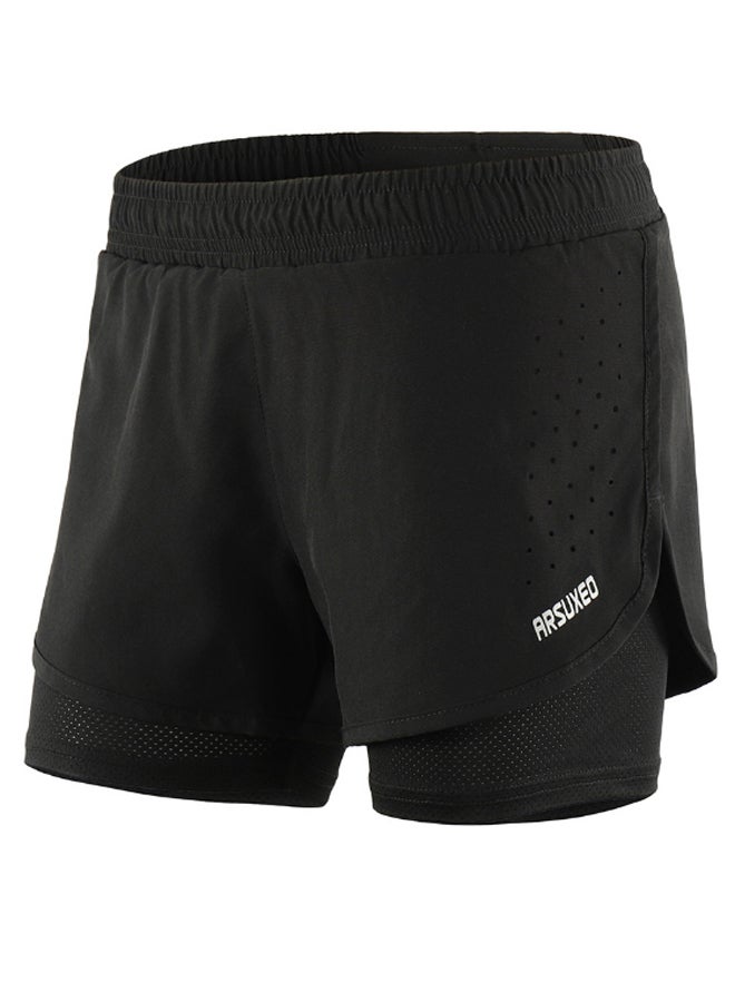Generic 2-In-1 Quick Drying Breathable Active Running Shorts M  - Image 1