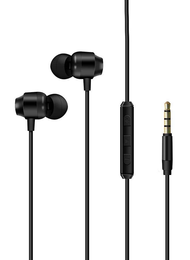 Energizer Heavy Bass In-Ear Stereo Headphones With Metallic Finish Black  - Image 1