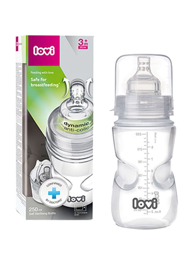 lovi Medical+ Feeding Bottle With Teat 3 Months+, 250ml 