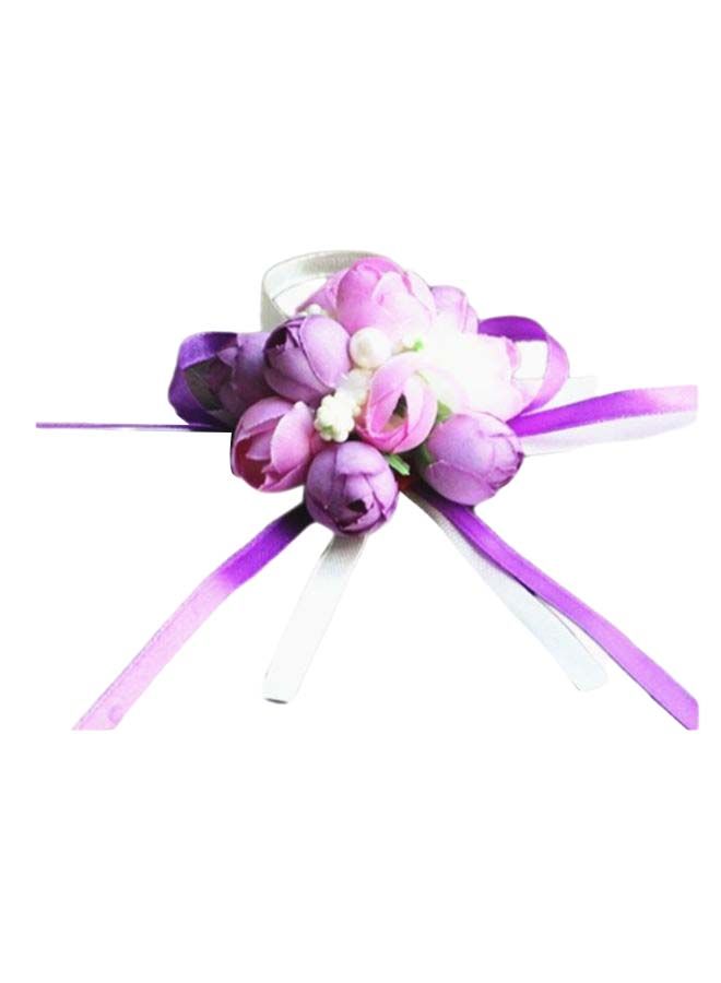 U-HOOME Artificial Rose Flowers Prom Wrist Corsage  - Image 1