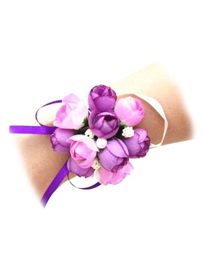 U-HOOME Artificial Rose Flowers Prom Wrist Corsage  - Image 2